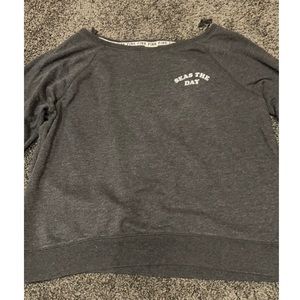 Black Backless Victoria Secret Sweatshirt